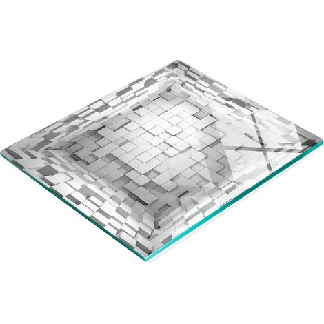 Tabla de cocina de vidrio duradera y elegante con diseño de dados, 60x52 cm. (1/5)