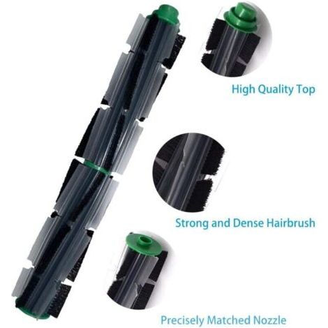 NALOOKAMIC  Filtre Brosse Pièces de Rechange Ensemble d'accessoires pour Aspirateur Robot Vorwerk Kobold VR200 VR300 (1 Brosse Ronde + 2 Filtre + 4 Brosse Latérale) (1/3)