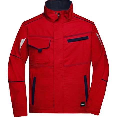 James & Nicholson Funktionelle Jacke JN849 Gr. 3XL red/navy (1/4)