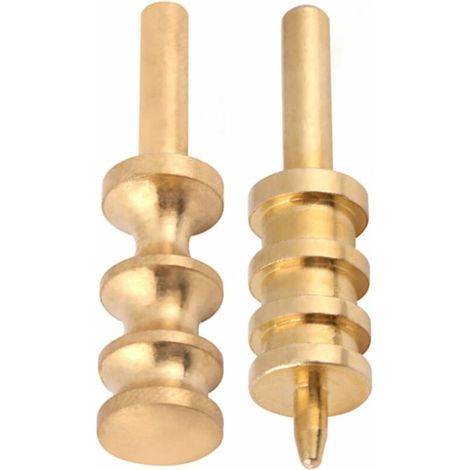 Brunissoir en cuir/Slicker, Tête laiton Cuir Edge,Pointe de fer à souder pour bricolage cuir bord processus à chaud, en laiton - (1/5)