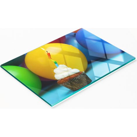 Planche en verre élégante et résistante avec motif pour petit gâteau Bundt, 80 x 52 cm (1/5)