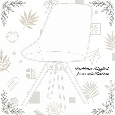 Chaise de salle à manger polyvalente, siège d'appoint, fauteuil de salon (lot de 2 unités uniquement) (1/5)
