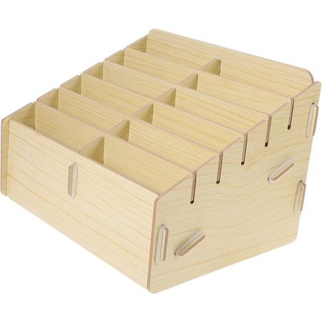 Scatola portaoggetti per biglietti da visita, scatola per telecomando da scrivania, organizer per cellulari, contenitore per smistamento carte, materiale di archiviazione realizzato in (1/5)