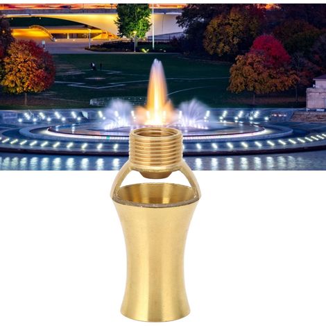 Buse de Fontaine [G1/2 Femelle + G3/4 Mâle] Adaptable pour Bassin en Cuivre - Spray Hauteur 4m, Effet Ice Tower (1/5)