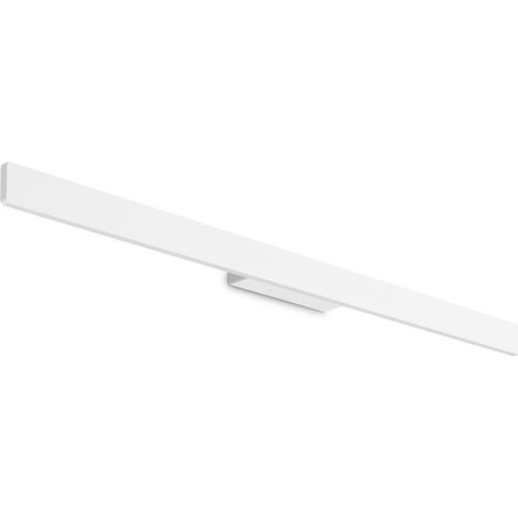 Applique Da Parete Contemporaneo Linea Alluminio Bianco Led 20W 3000K Ip54