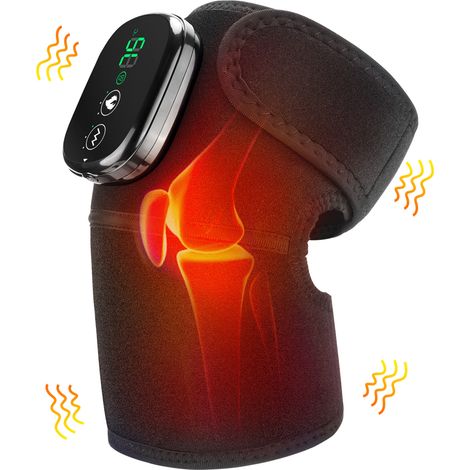 Genouillères et épaulettes chauffantes électriques populaires pour la physiothérapie, rechargeables par USB, masseur vibrant Y19 (1/5)