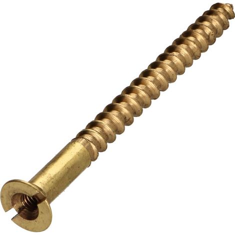 Vis bois Laiton 6X70 Percée et taraudée M3 Pas de 60-1 pièce
