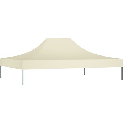 Toit de tente de réception, Toit de rechange pour tonnelle, 4x3 m Crème 270 g/m² OIB6678E (1/5)