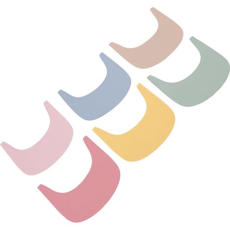 Lot de 6 sets de table en silicone pour chaise haute : propres et hygiéniques, ils protègent les repas des tout-petits. (1/5)