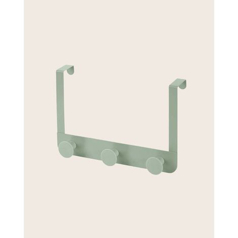 Appendino tondo da porta box doccia triplo verde Fiore