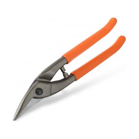 Edma – Cisaille à tôle 250 mm inox et zinc – Tranchants traités induction – Coupe nette jusqu'à 1.5 mm – Poignées isolantes
