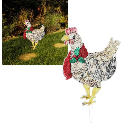 Christmas Hen LED String Lights with Scarf for Indoor and Outdoor Decoration (1/5)