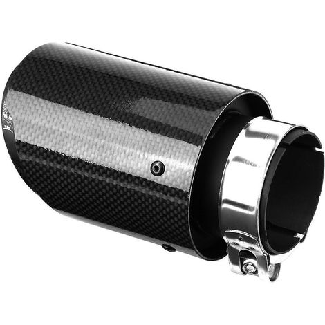 Embout de pot d'échappement style fibre de carbone pour voiture, 60 mm (1/4)