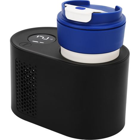 Refroidisseur de tasse de voiture multifonction (chaud/froid) 2 en 1, électrique intelligent, prise allume-cigare 12 V, noir (1/5)