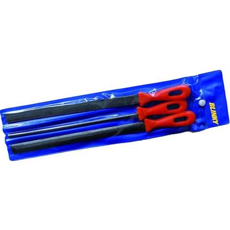 Raspe Per Legno Serie 3 Pezzi Con Manico Plastica 8 Pollici Conf. 5 Pz