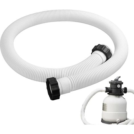 38mm/150cm swimming pool hose, flexible hose for pump and vacuum, replacement hose compatible with swimming pools, pump and filter accessories.