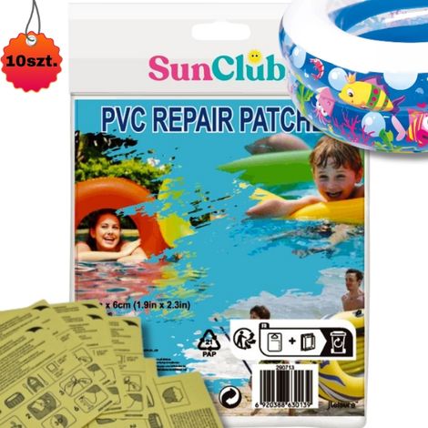 10er-Reparaturset für Poolmatratzen, Ponton- und Wasserhängematten (10 Stück) (1/4)