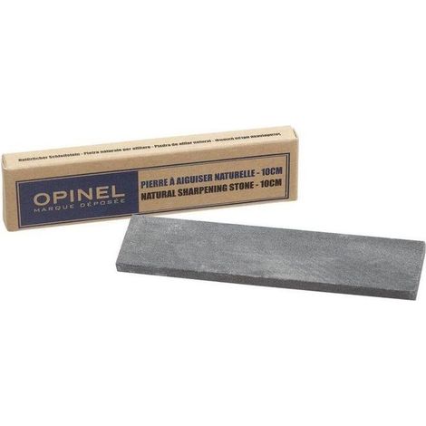 Opinel 001541P Pietra per Affilare Monofaccia Pietra Naturale Lombardia 10 cm Angolo 20° colore Grigio