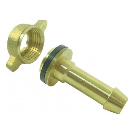 GIUNTO PER LANCIA IRRORAZIONE PORTAGOMMA DRITTO D.10 CON GHIERA 1/2" 17378