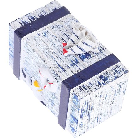 Boîte décorative rectangulaire en bois de style (1/5)