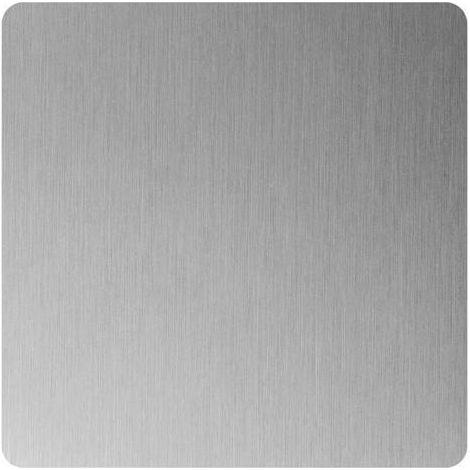 Ablaufabdeckung 128x128x6mm brushed chrome