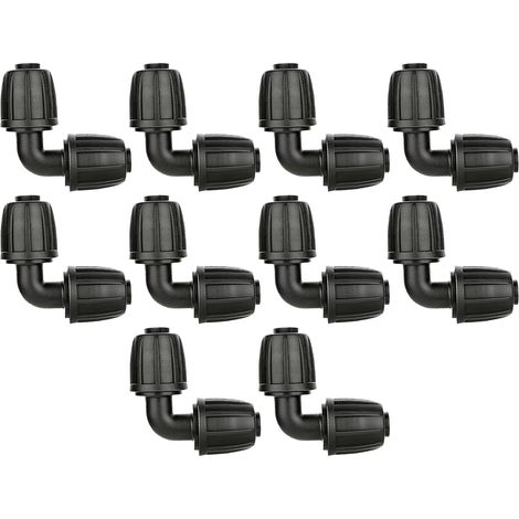 10 Pièces Connecteur Micro Drip 16 mm pour Irrigation Goutte à Goutte, Raccord Coudé pour Tuyau d'Arrosage Jardin, Accessoire de Connexion Système d'Irrigation (1/5)