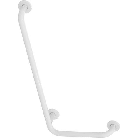 Armitage Shanks Contour 21 Angled Shower Grab Rail 900mm Length - LH White (1/2)