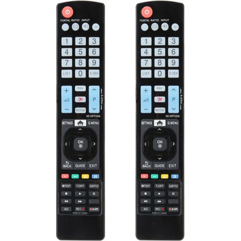 Universalfernbedienung (2 Stück) für LG Smart 3D LED-Fernseher - Ersatz (1/5)