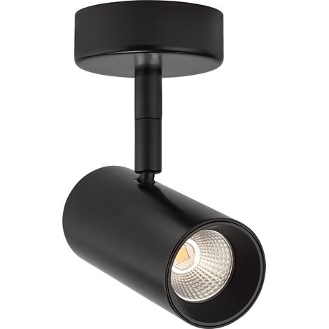 ELMA CCT Proj. s/patère noir LED 30° 10,5W CCT 3000/4000K 840lm ARIC 51853 (1/4)