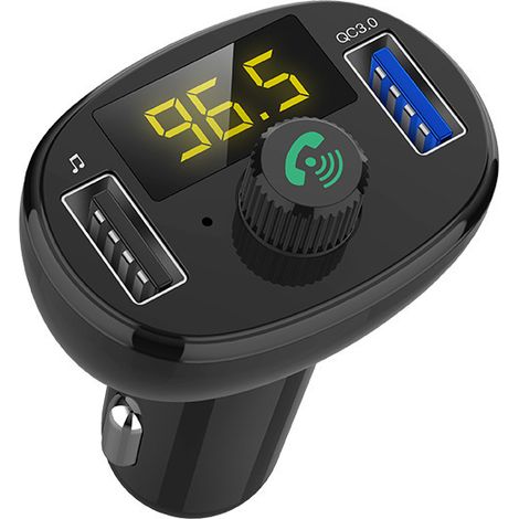 Lecteur MP3 Bluetooth BT23 pour voiture, double port USB à charge rapide QC3.0, kit mains libres Bluetooth pour voiture - Prix de gros négociable, emballage disponible (1/3)