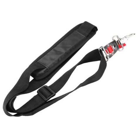 Sangle Simple débroussailleuse, Bandoulière Réglable en Nylon Coussinet à Protection pour Débroussailleuse à Jardin Tondeuse à Gazon (Noir) (1/5)
