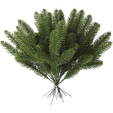 Guirnalda de plantas artificiales – 30/50 ramas decorativas de pino para bodas y eventos. (1/5)