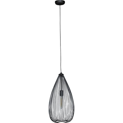 Interiors by Premier Sleek Teardrop Black Finish Pendant Light, Effortlessly Maintained Down Light Wall, Sturdy Ceiling Light (1/5)