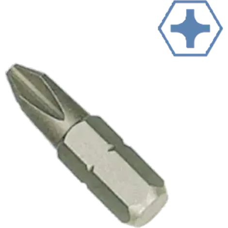 Embout Cruciforme PH1, S2, 1/4 Pouce, Professionnel (1/4)