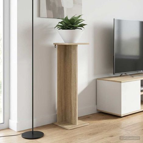 Soporte de plantas 2 pcs Roble  25 x 25,5 x 80,5 cm