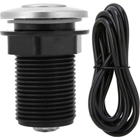 Interrupteur Pneumatique Automatique Anti-Air Indésirable - Kit Complet Bouton Poussoir et Tuyaux, Diamètre 32 mm (1/4)
