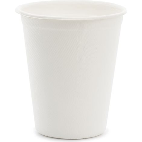 Zuckerrohrbecher, weiß, 250ml 6 Stk. KPP69-008
