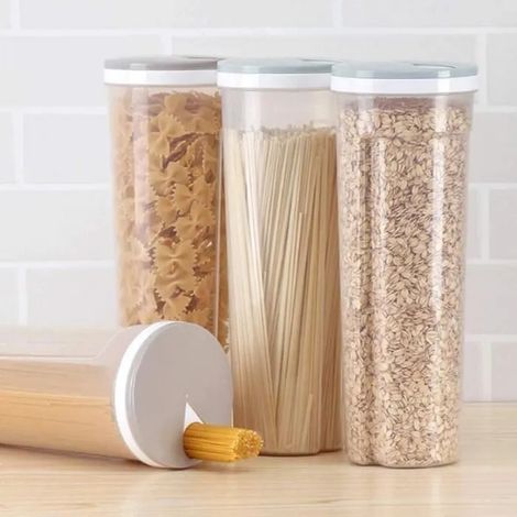 Boîtes Hermétiques Alimentaires - Non spécifié - Lot de 3 - Plastique - 28,7 x 10,5 x 8,5 cm - Couleur aléatoire (1/4)