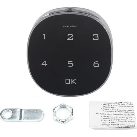 Coffre-fort à code en alliage de zinc numérique, serrure de sécurité à combinaison pour armoire (1/5)