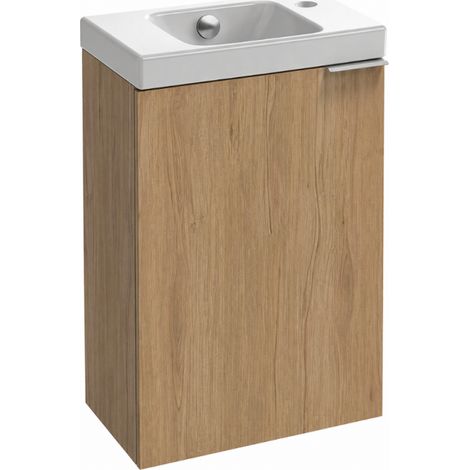 Meuble WC lave-mains JACOB DELAFON Tolbiac chêne