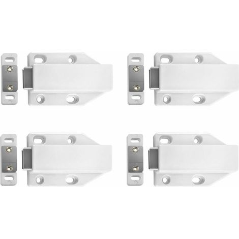 MINKUROW Magnetischer Türschnäpper, Magnetschnäpper, Schranktürdämpfer, für Schranktür, Schublade, 4 Stück
