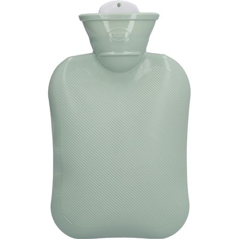 Bouteille d'eau chaude portable 500ml, épaisse, sac chauffant pour pieds froids, protection contre le froid, vert (1/5)