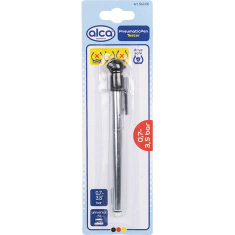 alca® Reifendruckprüfer Luftdruckprüfer Manometer für Reifen 07 - 3,5 bar Druckprüfer Pneumatic Pen Tester Schraderventil Auto (1/5)