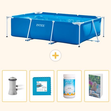 Intex Piscine Tubulaire Rectangulaire - 300x200x75 cm - 5-pièces SCB130 (1/5)