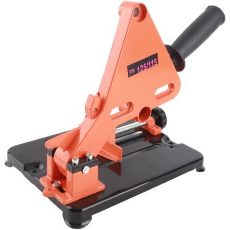 Support de meuleuse d'angle en alliage d'aluminium, support de machine de découpe modifié, support de meulage, base de support, porte-outil en métal et bois pour meuleuses de type 115 - 125 mm, travai (1/4)