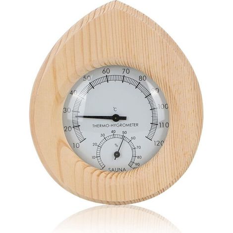 Ce thermomètre-hygromètre numérique est conçu pour une utilisation en sauna. Il mesure la température et l'humidité, convient à un usage intérieur, se suspend facilement et est simple d'utilisation.