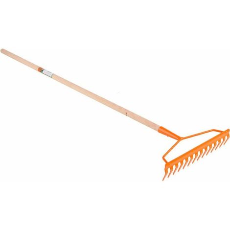 Outil de jardinage flo 35758 14 dents manche bois 144,5 cm