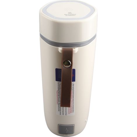 Tragbarer Wasserkocher mit digitaler Anzeige, einstellbarer Temperatur, Reise-Wasserkocher, EU-Stecker (220 V), Beige (1/5)