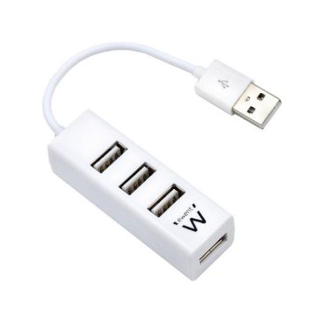 Ewent EW1122 hub di interfaccia USB 2.0 Bianco (1/4)