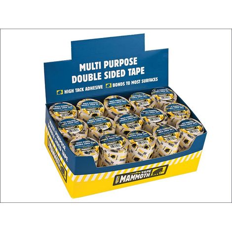 Everbuild Sika 488737 Mammoth Multipurpose Double Side Tape 50mm x 5m EVB1544